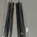 2 PCS Expandable Stainless Steel Stove Gap Covers (13.8"-27.5"), Kitchen Counter Filler Strip,Easy Retractable Length  Cooktop Trim KitOven Gap FillerHeat Resistant Guard Between (Black)