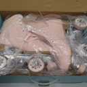 Tuosamtin Roller Skates for Women Girls with Height Adjustable Rubber Stoppers Cute Retro Quad Roller Skates for Outdoor and Indoor