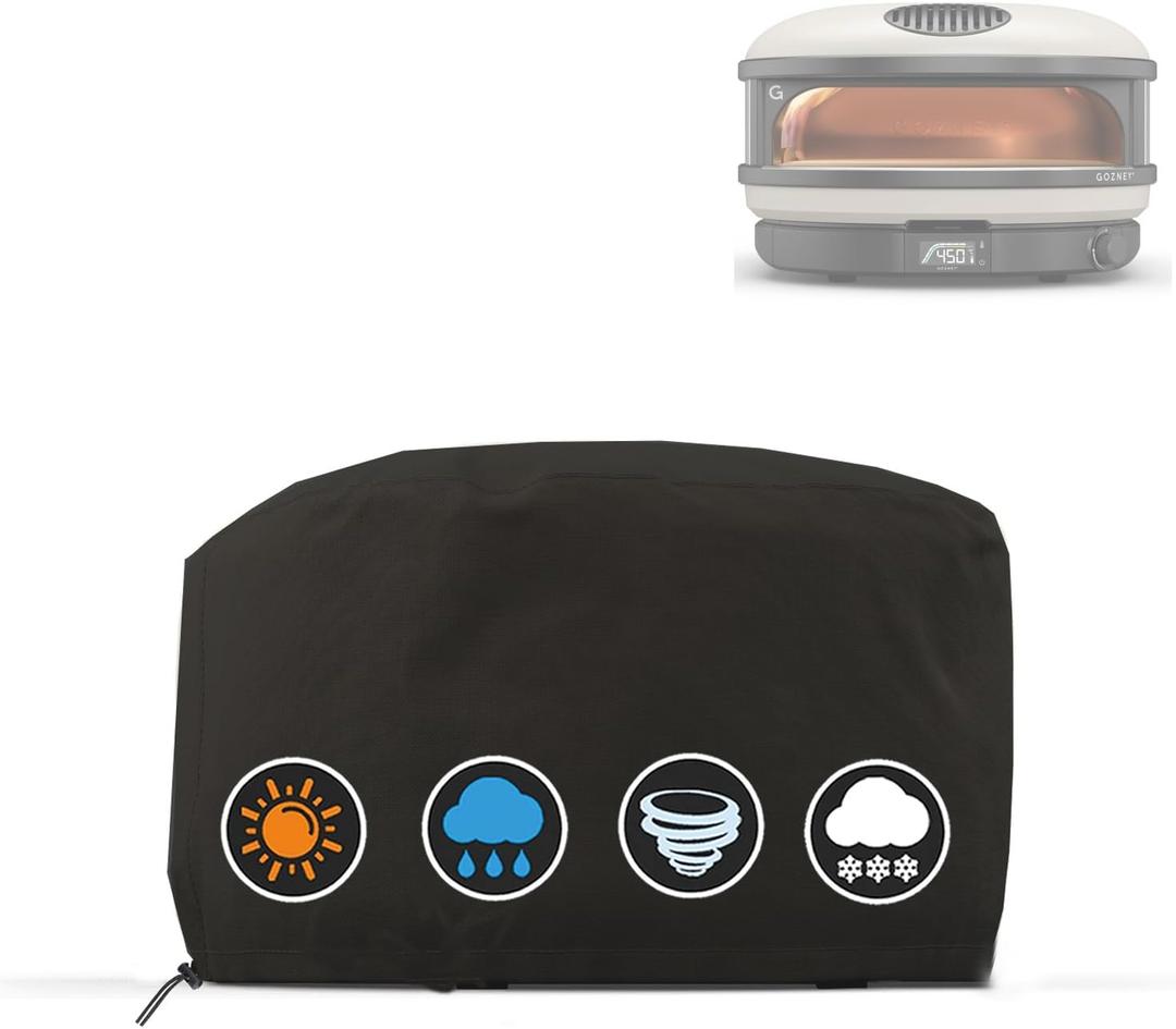 Pizza Oven Cover for Gozney Arc XL, Heavy Duty 600D Waterproof Outdoor Table top Pizza Oven Accessories for Gozney Arc XL Gas Pizza Oven Cover Black