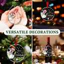 JOETMAE Funny Christmas Ornament - Chicken Ornament for Christmas Tree Rooster Holiday Xmas Decoration - Farmhouse Gift for Poultry Lovers