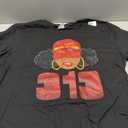 Detroit 313 Area Code What Up Doe Black Woman T-Shirt (XL, Black)