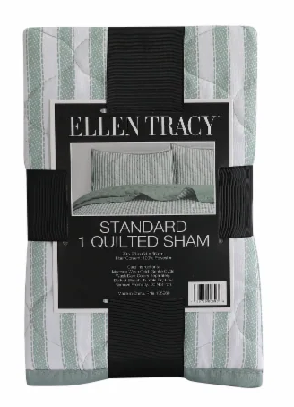 Ellen Tracy Standard 1 Quilted Sham 20x26 100%Polyester