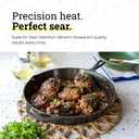 Lodge Seasoned Cast Iron Skillet 12 Inches - PFAS-Free, Non-Toxic Cookware - Use with an Oven, Stove, Grill, or Campfire - Naturally Non-Stick & Oven Safe