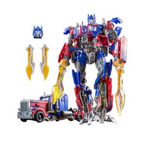 Transforming Toys Figures, Deformation Car Robot Toy with Extra Interchangeable Head & Weapons - Action Figure for Kids 7 +, Birthday Toy