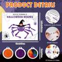 32 Pcs Halloween Craft Kit DIY Handprint Card with 3 Pcs Ink Pads Make Your Own Halloween Greeting Cards Unique Party Gifts for DIY Art Craft Activity Supplies