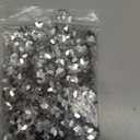 MECCANIXITY 50g Glitter Flower Loose Sequins, 10mm Silver Tone