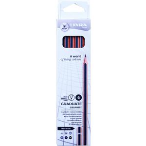 LYRA GRADUATE GRAPHITE BOX 6 PCS TECHNICAL DRAWING (6 Count (Pack of 1))