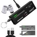 HMKIS Diamond Tester Pen, Professional Jewelry Diamond Tester with 60X Jewelry Loupe Magnifier, Diamond Selector for Novice and Expert (Non-Rechargeable)