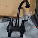Bathroom Faucets for Sink 3 Hole, 4 inch Matte Black