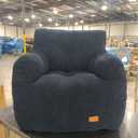 Cvortll Bean Bag Chair with Filler, Bean Bag Sofa with Tufted Soft Stuffed Filling, Fluffy and Lazy Sofa, Comfy Cozy BeanBag Chairs with Memory Foam for Dorm, Apartment, Living Room (Blue)