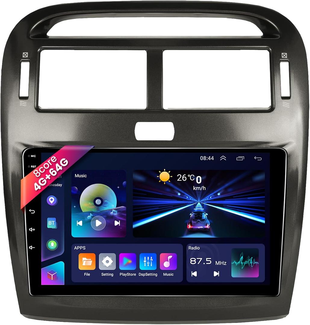 8 Core 4G+64G Android Car Radio for Lexus LS430 2004 2005 2006 with Wireless Carplay, 9" IPS Touch Screen Stereo Support Android Auto,GPS,WiFi,Bluetooth,AM/FM Radio,DSP/Hi-Res Audio+HD Camera