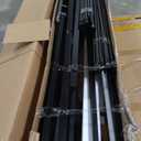 Twin Over Full Size Bunk Bed, Metal Low Profile Bunkbeds with Full-Length Guardrail and Ladder, Space Saving, No Boxing Spring Needed, Black