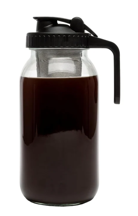 Glass Mason Jar Cold Brew Coffee Maker, 2Qt - Primula ,9L