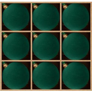 DN DECONATION Christmas Ornament Balls Set of 9, Green Velvet Hanging Ornaments for Christmas Tree, 3.14 Plastic Ball Decorative Ornaments for Home Holiday Party Decor Winter Gifts Indoor Decoration