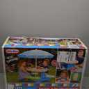 Little Tikes Easy Store Jr. Picnic Table with Umbrella - Blue / Green (Onesize)