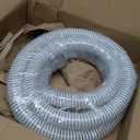 1 1/2 "-12 Ft Pool Filter Pump Connection Hose Premium Kink Free PVC Swimming Replacement Tube for Above Ground Pools, Includes 2 Hose Clamps and Can Be Cut as Needed