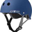 80SIX Triple Certified Multisport Helmet - Ideal for Bike, Scooter, Skateboard, Roller Skate and Inline Skate (5+ Junior/X-Small, Navy Matte)