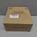 Berglander Plastic Plates Set of 12 Pieces 9", UKR Color Reusable and Sturdy Unbreakable Dinner Plates, Salad Plates, Pasta Bowls, Dishes for Home, Kid, Light Weight Easy Carry for Picnic, Camping