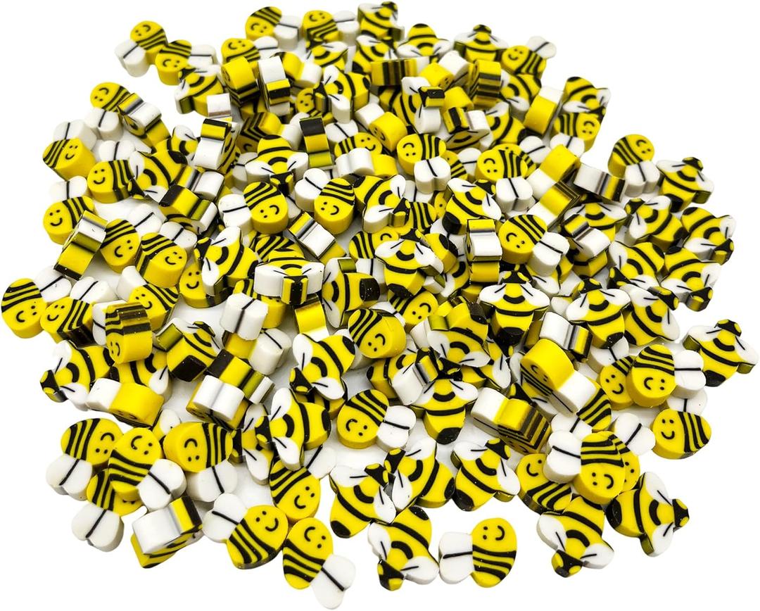 150 Pieces Bee Mini Erasers Assortment Novelty Pencil Erasers Bulk for Rewards Prizes Gift (Honeybee)
