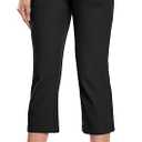 Willit Women's Capri Pants Dress Yoga Capri Stretch Business Work Casual Capris Straight Leg Office Pants 21", Size 3XL