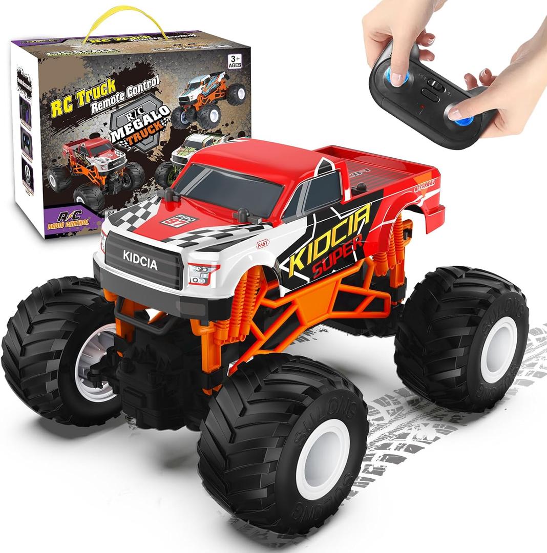 Scientoy Remote Control Car, 20KM/H Monster Truck Toys for Ages 5-7, 1:16 Scale All Terrain RC Cars for Boys & Girls Age 4-7, 2.4Ghz Off Road RC Truck, Christmas Birthday Gift for Kids (Red) Scientoy Remote Control Car, 20KM/H Monster Truck Toys for Ages 5-7, 1:16 Scale All Terrain RC Cars for Boys & Girls Age 4-7, 2.4Ghz Off Road RC Truck, Christmas Birthday Gift for Kids (Red)