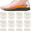 Heel Pads for Shoes Men Women - Kimihome 12 PCS Heel Protectors Cushion Grips for Womens Shoes Too Big Anti Slip Tennis Athletic Running Shoe Inserts Prevention for Blister Friction Foot Pain (White)