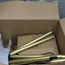 Glass Floor Lamp for Living Room,Bedroom,Gold Dimmable Standing Lamp with Remote,Mid Century Modern Brass Tall Lamp Retro Vintage Lamp Floor Light Boho Bohemian