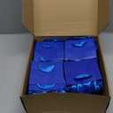 Zhanmai 100 Pcs 4.7 x 2.4 x 3.9 Inch Mini Gift Bags Bulk with Tissue Paper Kraft Paper Bag with Handle Gift Tag for Birthday Party, Wedding Showers (Dark Blue)
