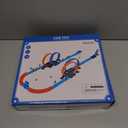 LILYBUDS Toy Car Track Gift Set for Boys Kids Age 3-5 4-7 8-12, Long Race Tracks with 4 Action Loops and 4 High-Speed Slot Die-Cast Race Cars, 35+ Pieces Race Tracks to Create Multiple Configurations