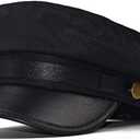 Chauffeur Hat for Men Women Classic Vintage Newsboy Cap Costume Hats Beret Cap (One Size, Black)