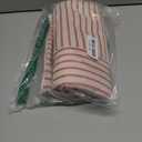 MIULEE Black and Beige Patchwork Farmhouse Pillow Covers 20x20 Inch, Pack of 2 Striped Linen Decorative Modern Accent Pillow Cases for Sofa Couch Bedroom