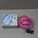 iClever BTH12 Kids Bluetooth Headphones,Colorful LED Lights,74/85dBA Safe Volume,85H Playtime,Fast Charging,Bluetooth 5.2,Over Ear Kids Headphones Wireles for iPad/Tablet/Airplane,Hot Pink