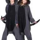 Lifeye Unisex Gray Raccoon Pajamas Adult Animal Cosplay Costume, XS