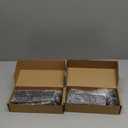 Mortise Lock Set Interior Door with Skeleton Key, Antique Vintage Door Knobs Replacement Hardware Fits 1-3/8" - 1-3/4" Thick Doors, Black, 2 Pack