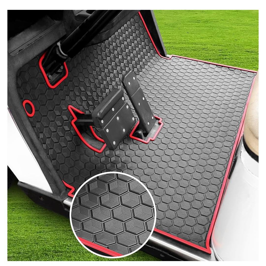 Golf Cart EZGO TXT (1994+) Floor Mat Upgraded Non-Slip Improved Full Coverage Liner Mats Unique with 8mm Thickness Rubber for EX1 (2020), Valor, Cushman Workhorse, Express S4 Golf Cart EZGO TXT (1994+) Floor Mat Upgraded Non-Slip Improved Full Coverage Liner Mats Unique with 8mm Thickness Rubber for EX1 (2020), Valor, Cushman Workhorse, Express S4