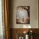 Jesus Praying Canvas Wall Art Christian Religious Decor 16 x 24Inch