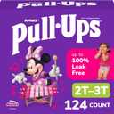 Pull-Ups Girls' Potty Training Pants, Size 2T-3T Training Underwear (16-34 lbs), 124 Count (4 packs of 31)