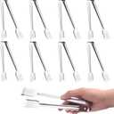 8 Pack 7 Inch Serving Tongs, Kitchen Tongs, Buffet Tongs, Stainless Steel Food Tong Serving Tong