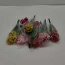 AmyHomie 20 Bundles Artificial Flowers for Outdoor Outside Spring Summer Decoration UV Resistant Faux Flowers No Fade Fake Plastic Plants Garden Porch Window Box Decorating(Mix Color)