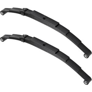 Youxmoto Pair of Trailer Leaf Spring 4 Leaf Double Eye, 1750lbs Cap for 3500lbs Axle, 25-1/4" L, 1-3/4" Width, 9/16 Eye I.D (2 Bushings), Fits for SW4B