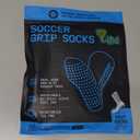 Lux Dual Grip Socks - Soccer Grip Socks for Men and Women. GripArray Performance & Comfort, White