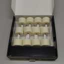 Homemory Flameless Rechargeable Tea Lights with Remote Timer - LED Tea Lights Battery Operated, Realistic Flickering for Home Holiday Decor, Wedding Table Centerpieces, 12-Pack ( 1-1/2''H 2-1/3'')