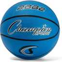 Champion Sports Rubber Basketballs Durable Indoor & Outdoor Training & Recreational Game Balls, Style: Junior (Size 5 - 27.5") (Blue)