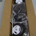 Nasjac Dog Wheelchair for Back Legs - Lightweight Portable Wheelchair with Reflective Stripes, Adjustable Pet Wheelchair Cart for Senior, Arthritis, Paralyzed, Injured, or Disabled Dogs (Medium, Black)