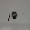 SUPLINK Leather Band with Stainless Steel Case for Apple Watch Ultra 3/2/1 & SE 3/2/1 & Series 11 10 9 8 7 6 5 4 3 2 1 49mm 46mm 45mm 44mm 42mm 41mm 40mm 38mm,Rugged Bumper for Men (Black/Silver)