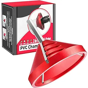 2 in 1 Inner Outer PVC Deburring Tool, Suitable for outer diameter 0.92in to 3.89in and inner diameter 0.75in to 3.5in PVC CPVC ABS PP PE Pipe, Chamfer Reamer Plumbing Tools