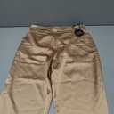 Women's Satin Pants Dress Casual Party Wedding Night Pull on High Waist Pants (Medium)