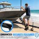 3 Steps Boat Trailer Steps, Heavy Duty Trailer Tongue Steps with Handrail
Boat Trailer Bow Steps Boat Trailer Lladder Front Trailer Full Foot Placement without Overhang for 3" x 3" 4" x 4" 3" x 5"