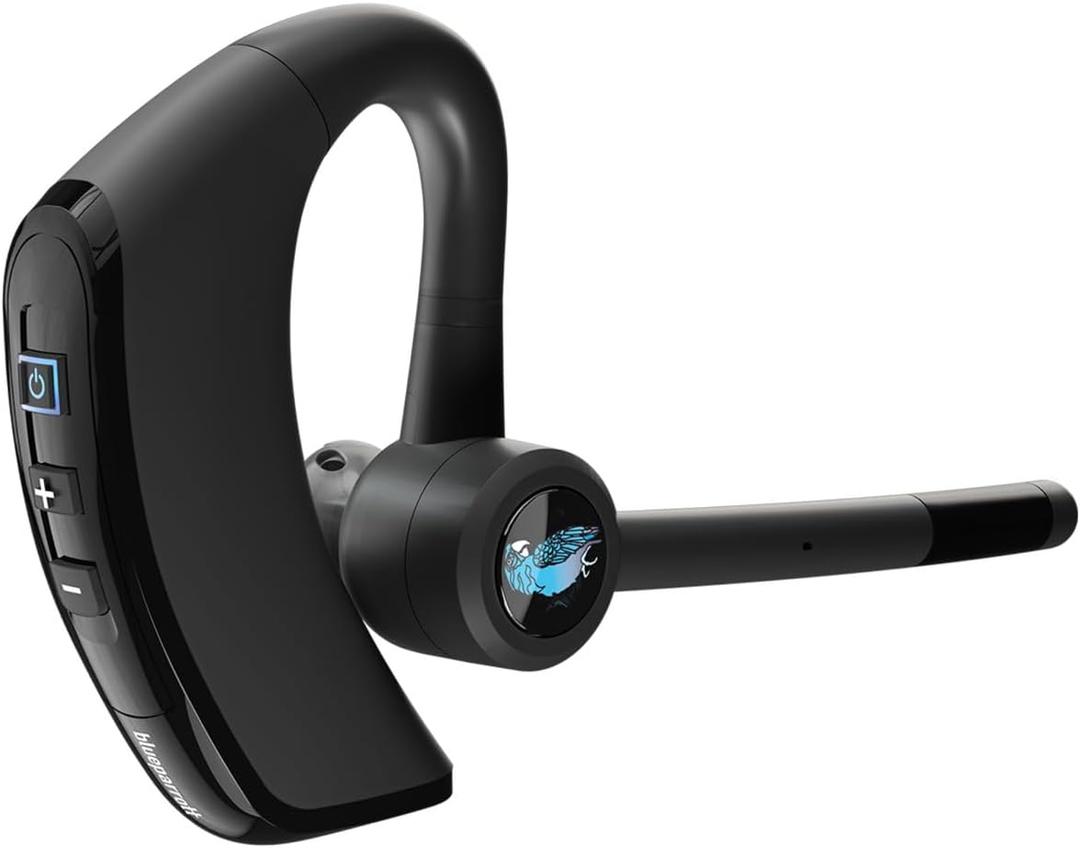 BlueParrott M300XT SE Mono Bluetooth Wireless Headset, 80% Noise Cancelling OpenEar Earpiece for Everyday Driving and Work Calls, Compact with IP54 Protection, 14 Hours Talk Time, Black