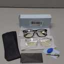 livho High Tech Blue Light Glasses - Advanced 99% Blue Light Blocking Computer Glasses - Anti Eyestrain & UV Glare Protection (*B1 Light Black+clear)